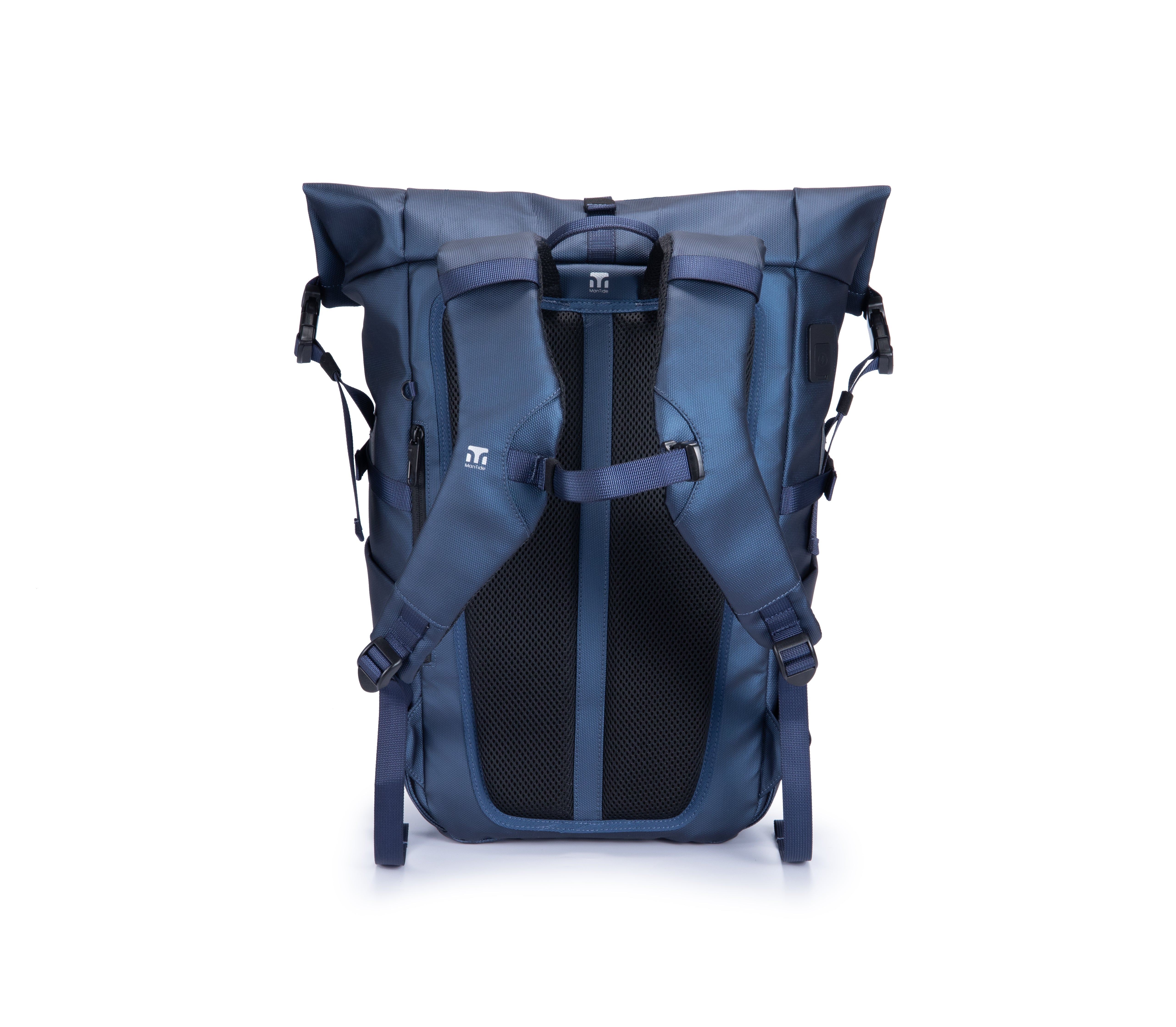 Deepsea Blue TideTrail backpack with padded shoulder straps and back. Chest strap for additional support and comfort